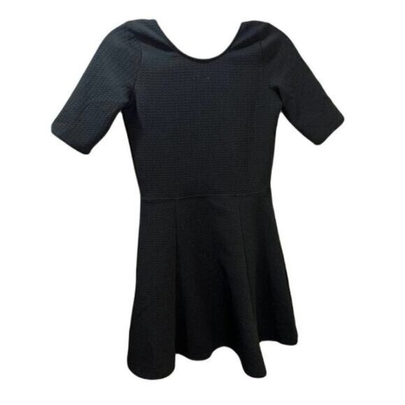 Hollister Womens V Neck‎ Waffle Tunic Top Black XS - Picture 2 of 4
